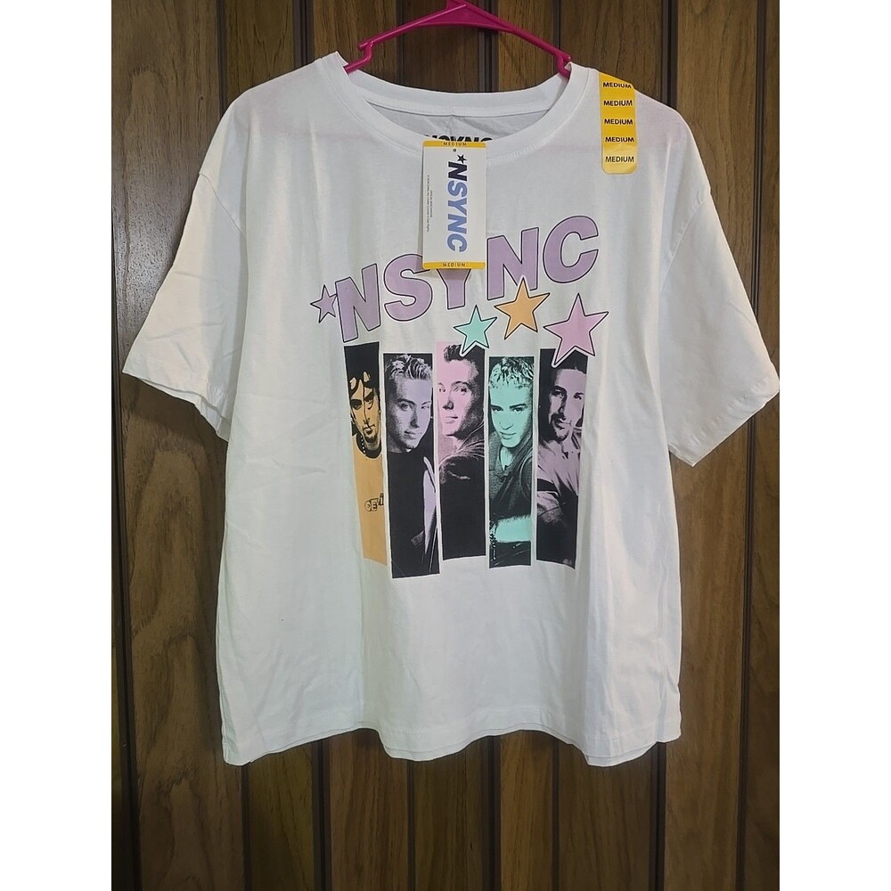Official Merchandise Ladies Soft Short Sleeve Licensed Band Tee *NSYNC M